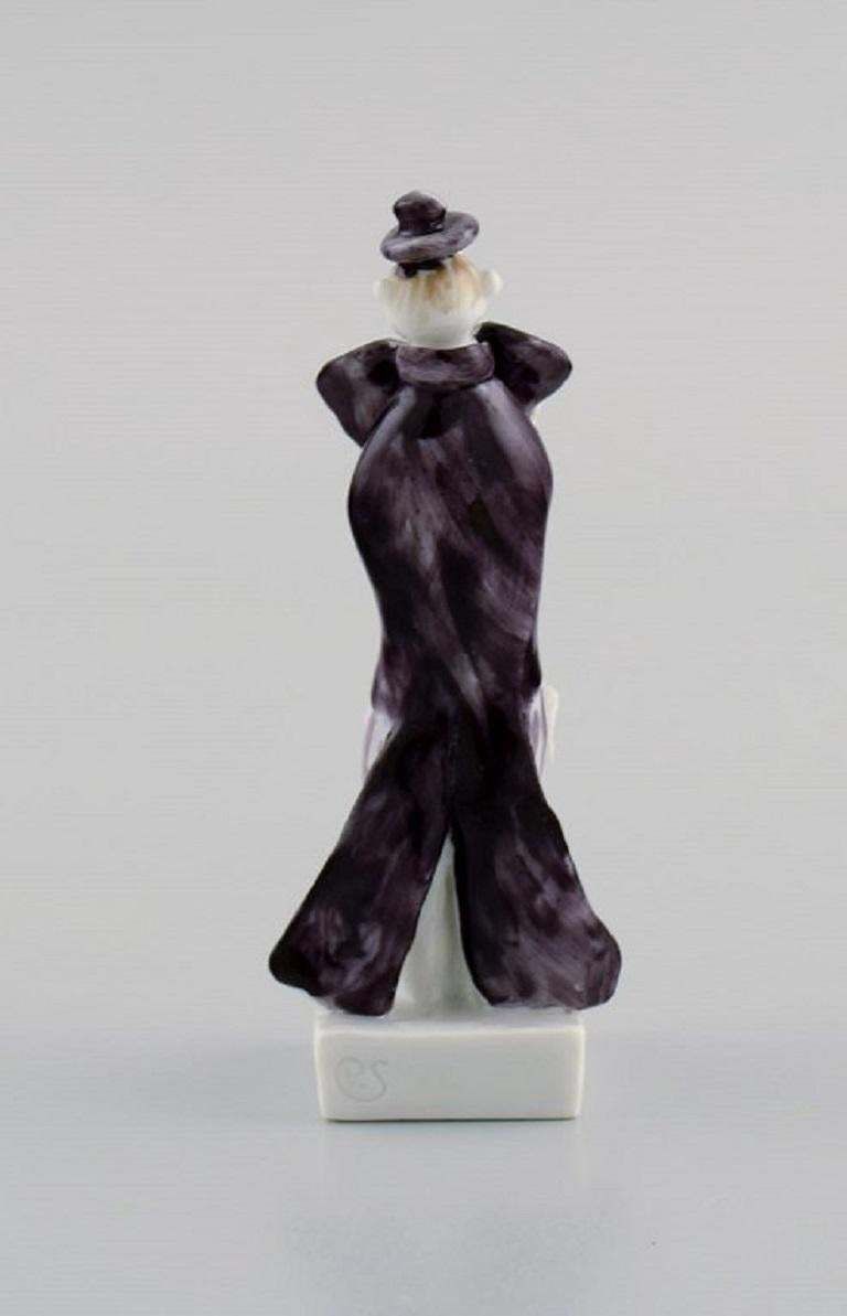 Peter Strang For Meissen, Figure In Hand Painted Porcelain, Saxophonist photo 525.0