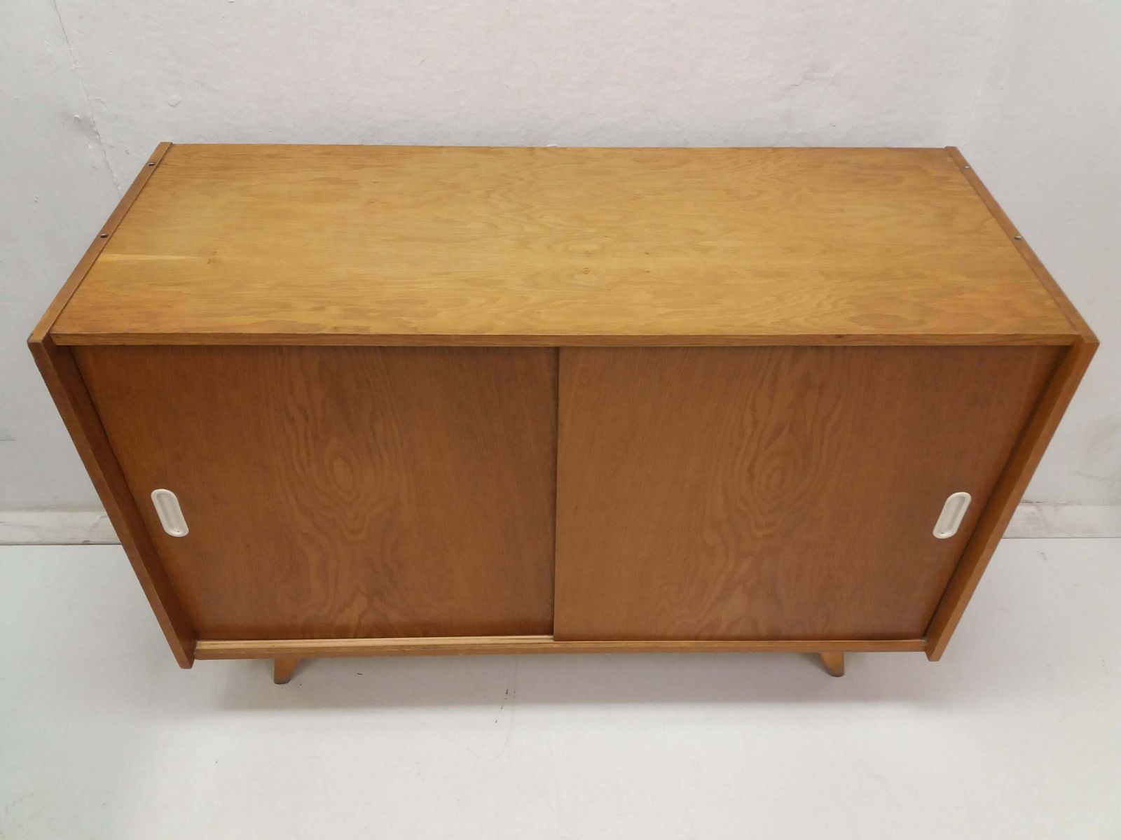1960 Retro Oak Chest Of Drawers Jiroutek, Czechoslovakia photo for sale