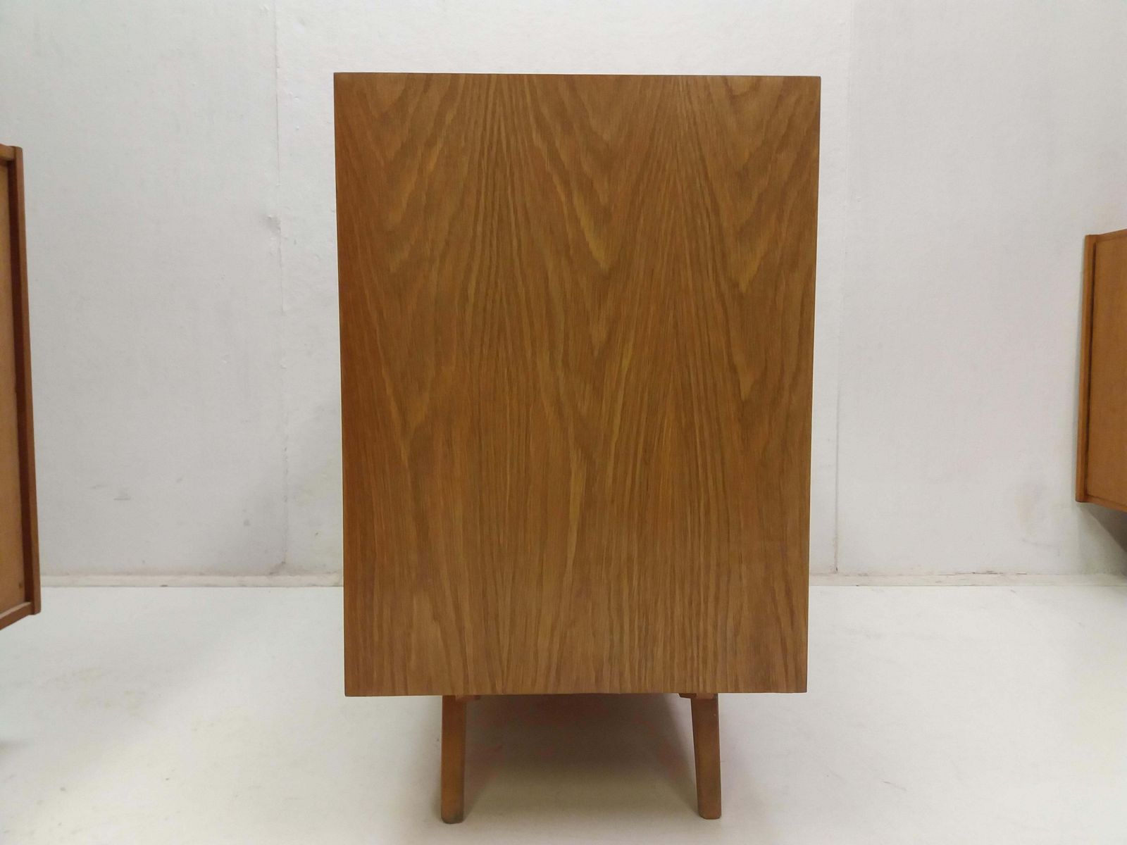 1960 Retro Oak Chest Of Drawers Jiroutek, Czechoslovakia photo vintage