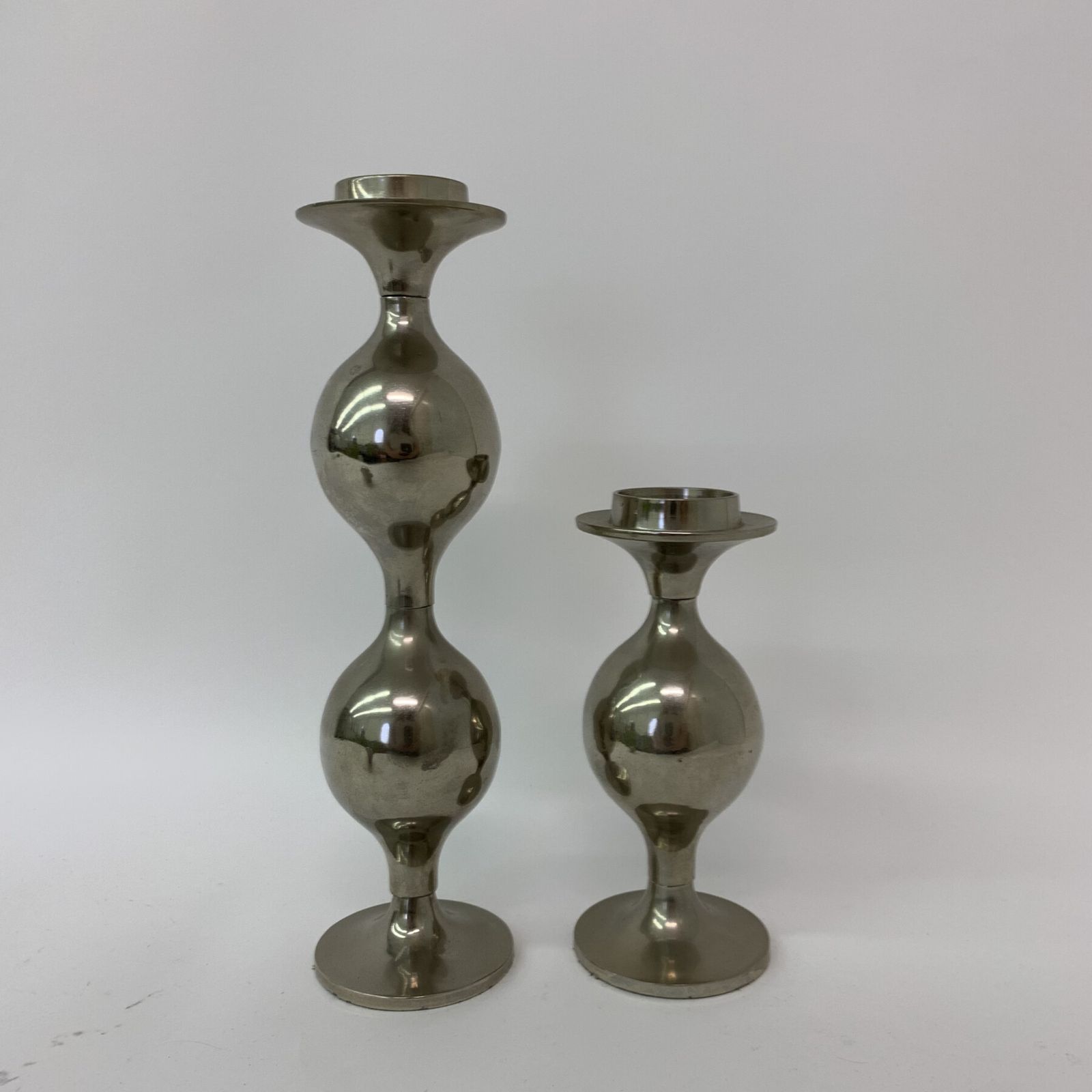 Set Van 2 Modulaire Kandelaars, Jaren 1970 photo buy