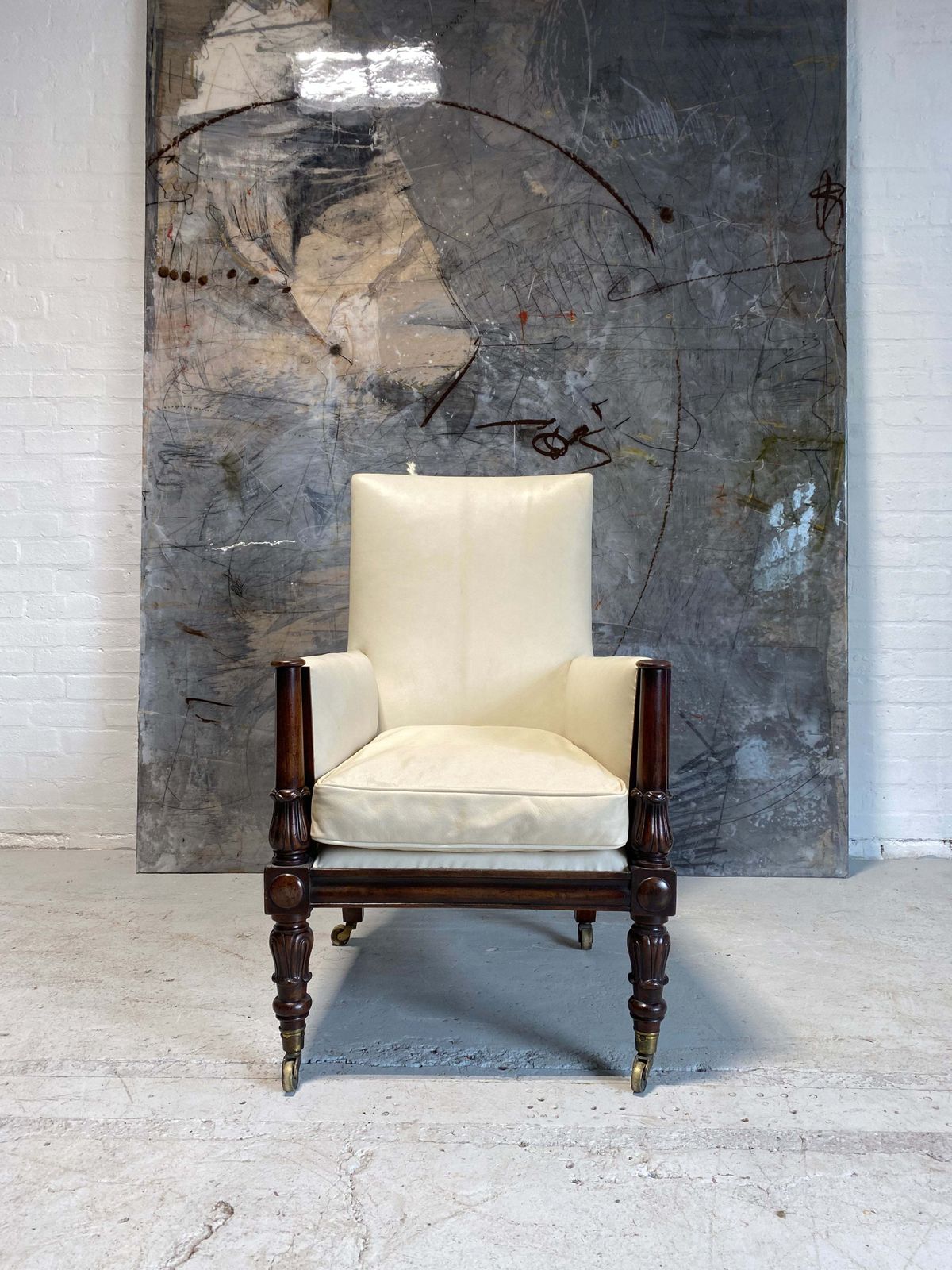 A Fine And Well Proportioned William IV Gentleman’s Library Chair photo vintage