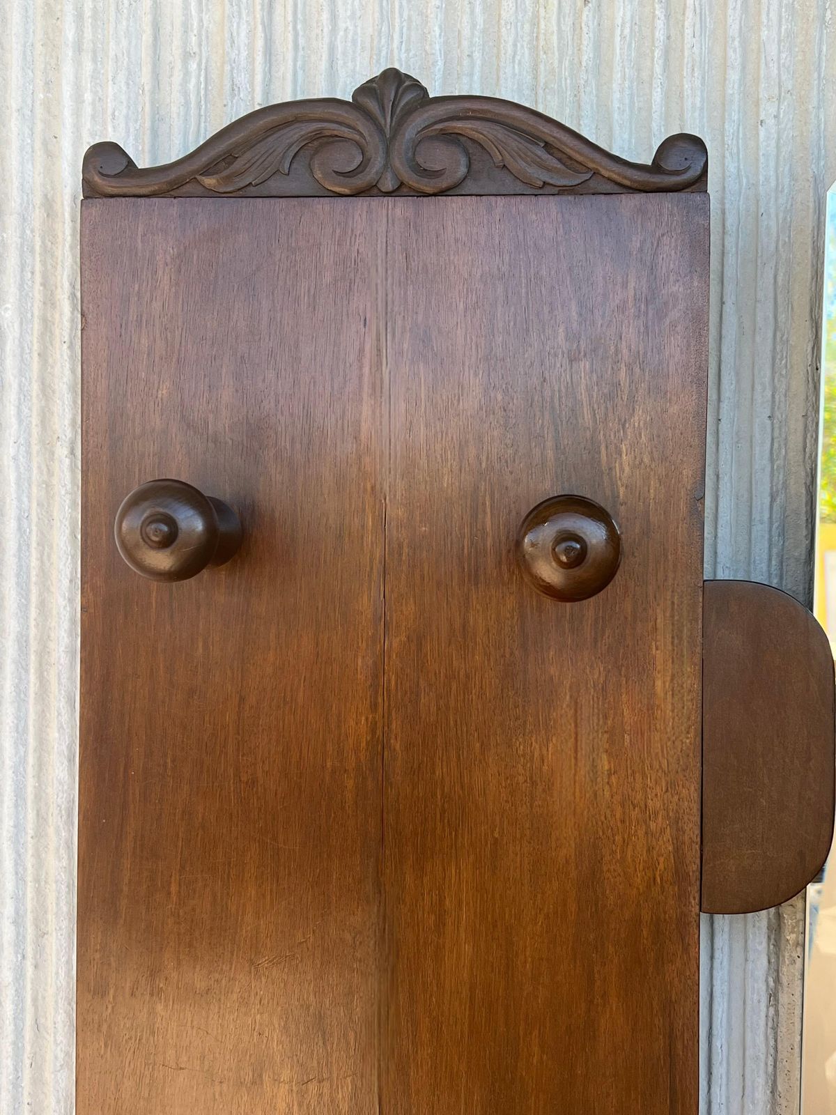Art Decò Coat Rack Floor Stand With Umbrella Holder And Mirror photo vintage