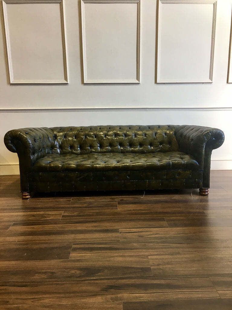 A Very Good Early 20thc Sofa In Original Leather photo 2999.0