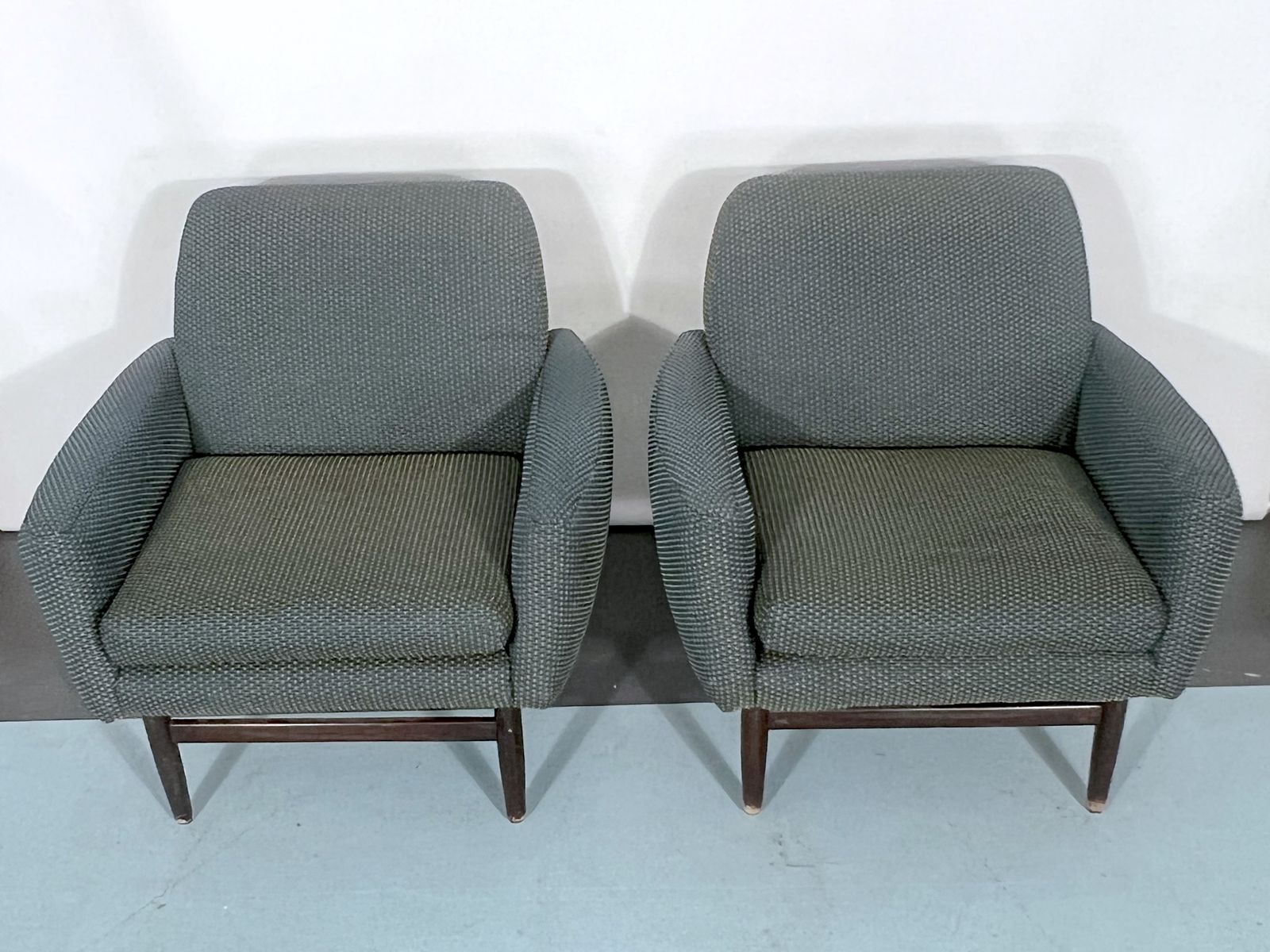 Italian Mid Century Wood Modern Armchairs From 60s photo furniture