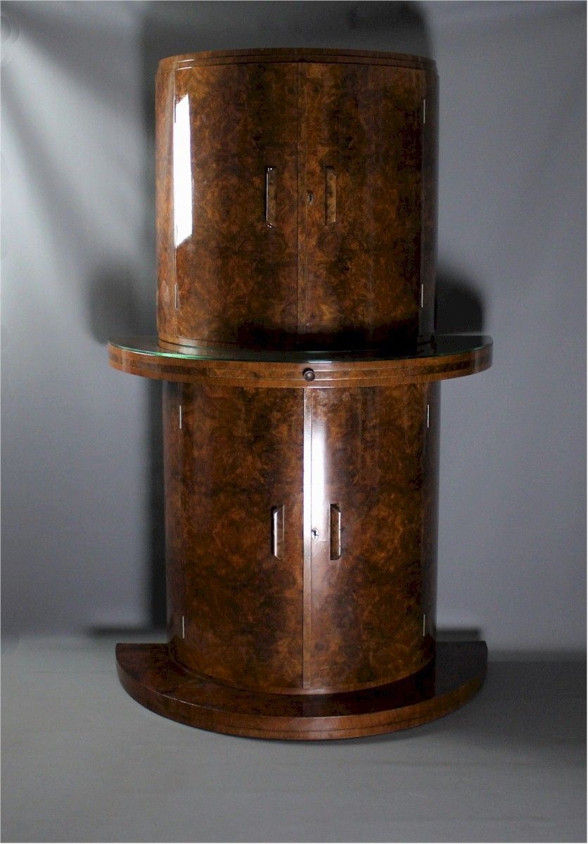 Art Deco Demi Lune Cocktail Cabinet photo for sale