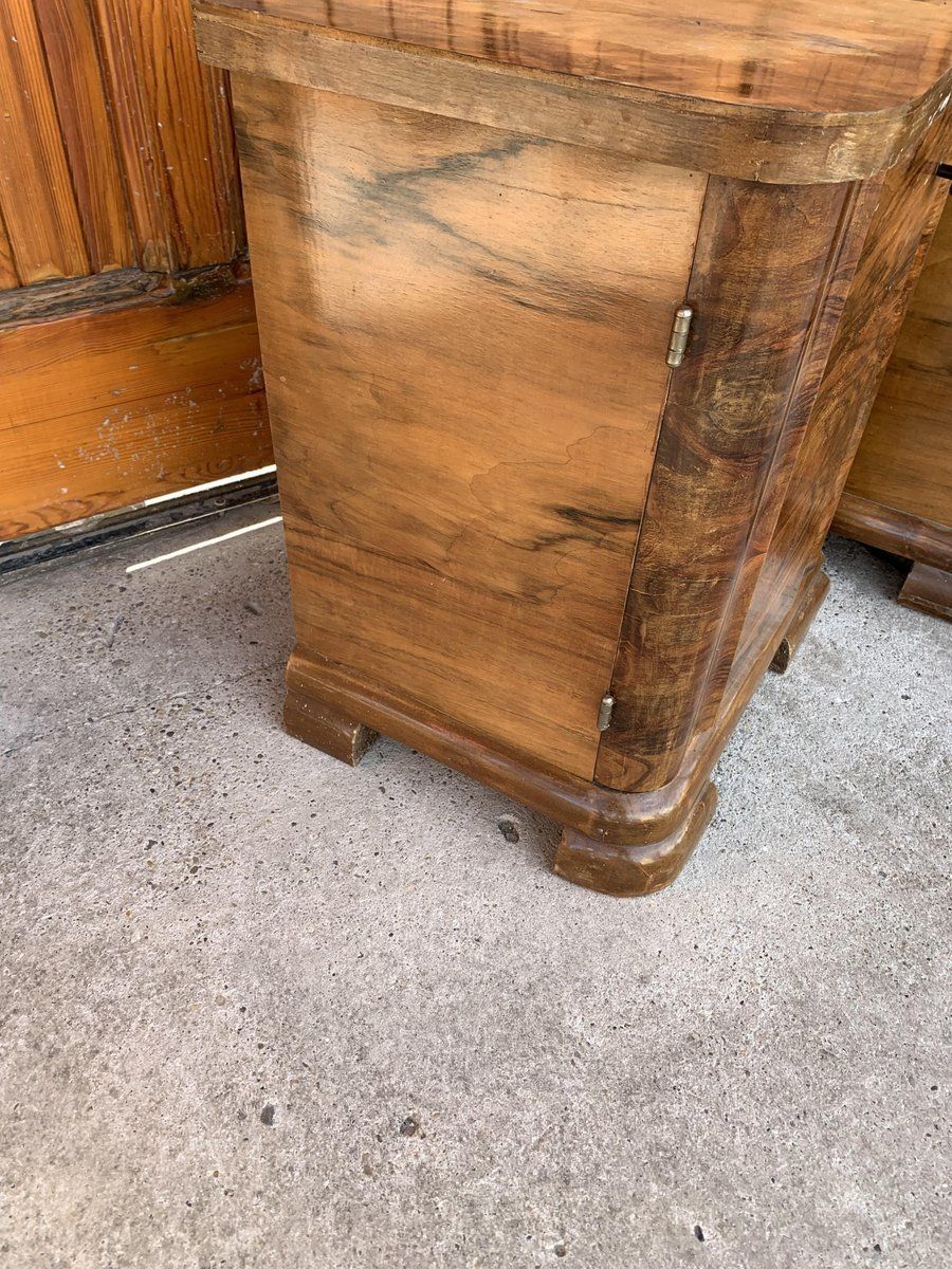 Art Deco Hungarian Nightstands 1930s Set Of 2 photo furniture