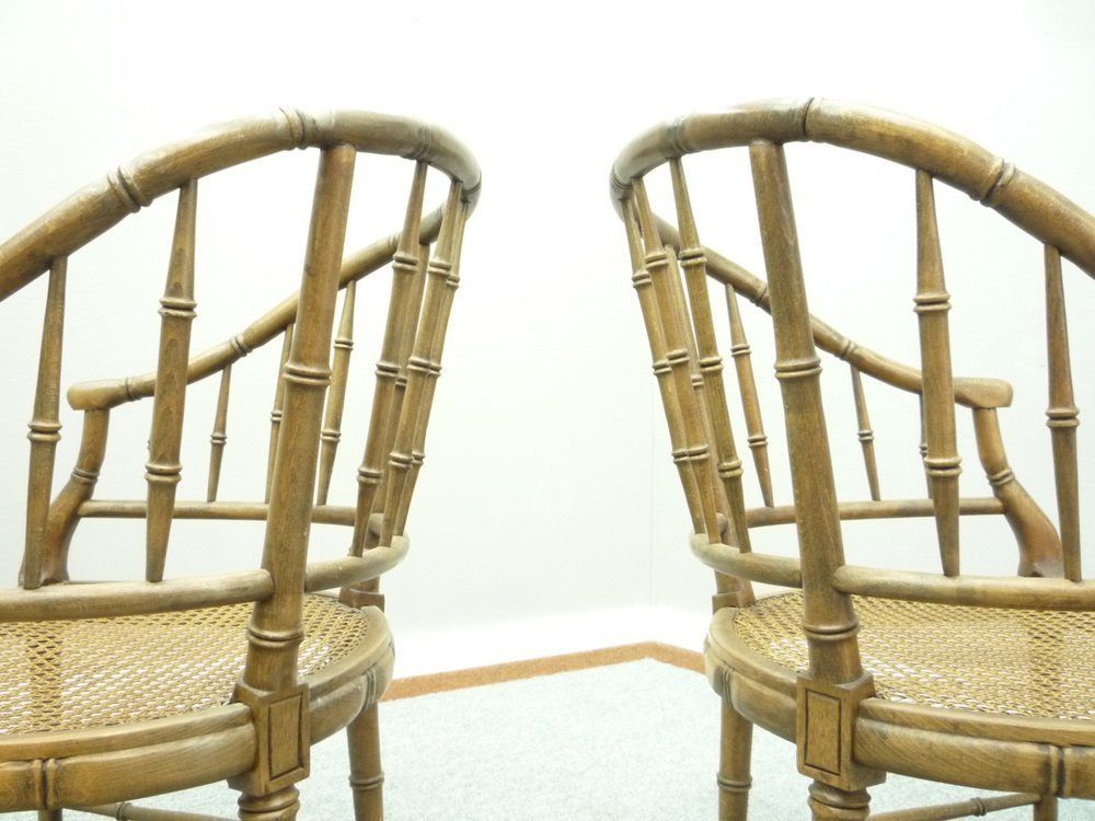 Birchwood Armchairs From Maison Jansen, 1960s, Set Of 2 photo buy