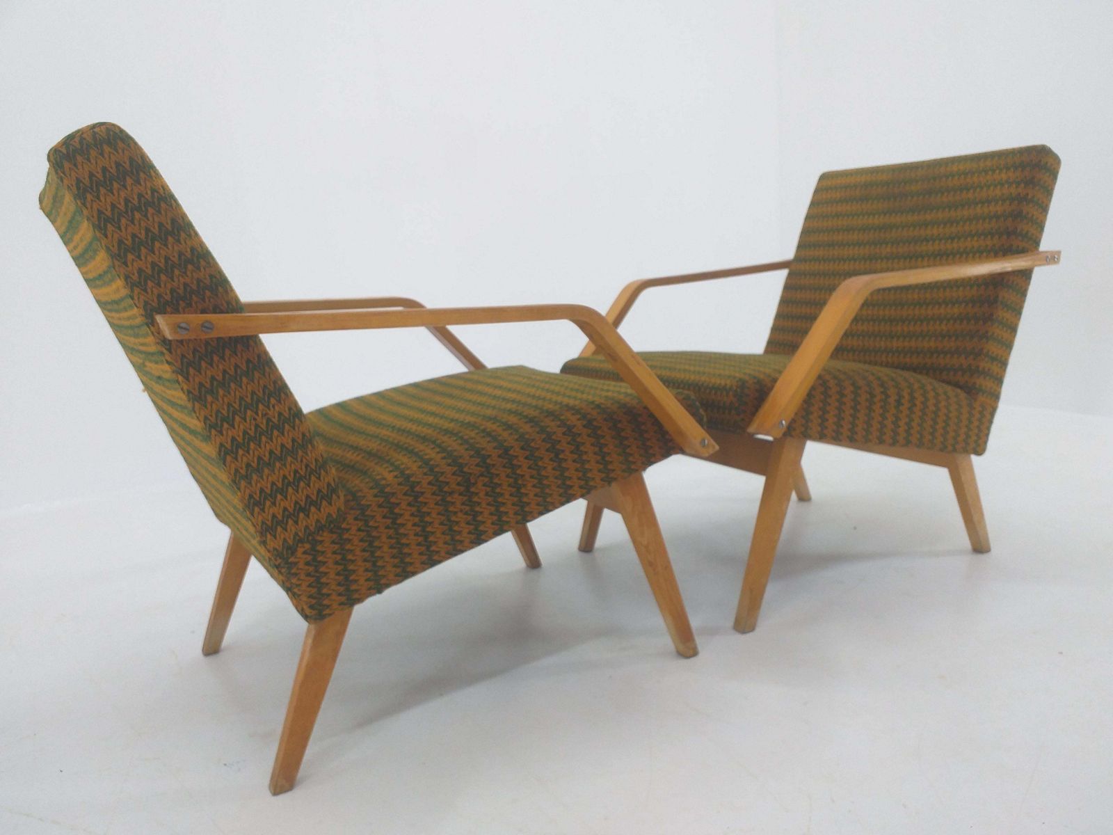 Pair Of Mid Century Armchairs Ton photo buy