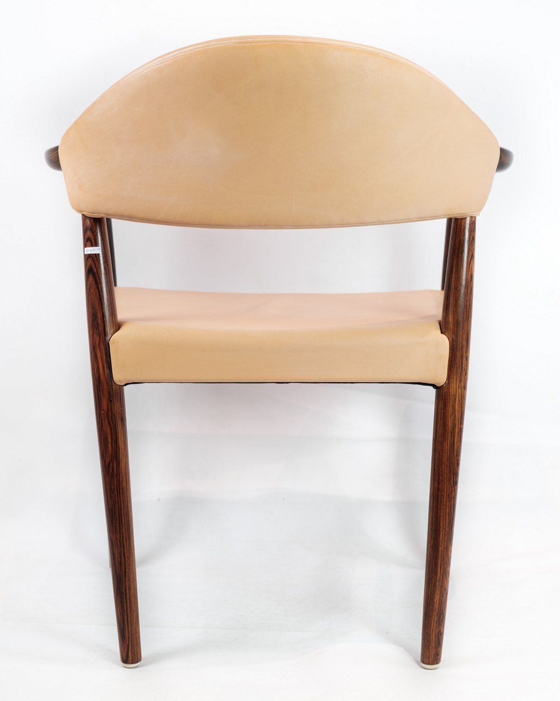 Armchair In Rosewood With Light Natural Leather Designed By Kurt Olsen In The 1960s photo 2095.0