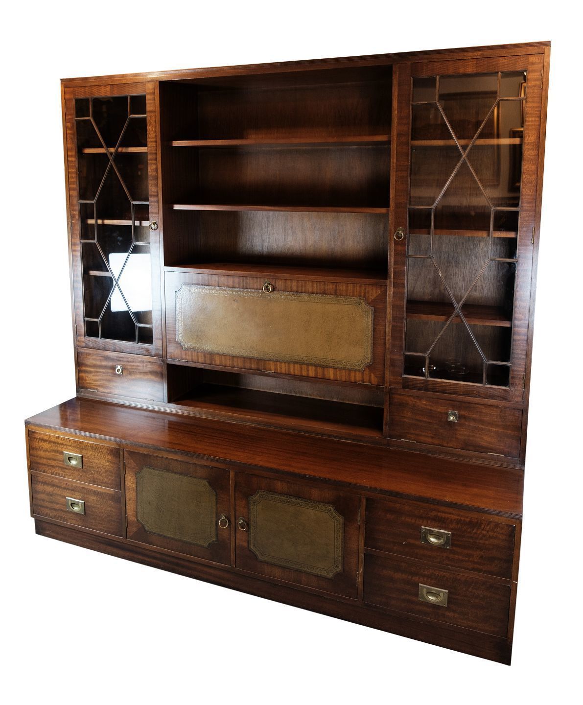 Large Secretary In Mahogany From Around The 1930s.