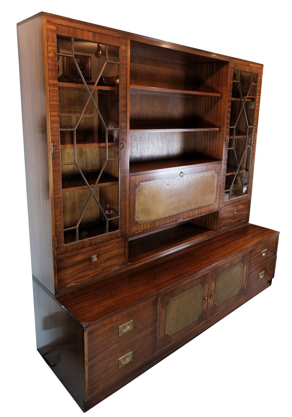 Large Secretary In Mahogany From Around The 1930s. photo furniture