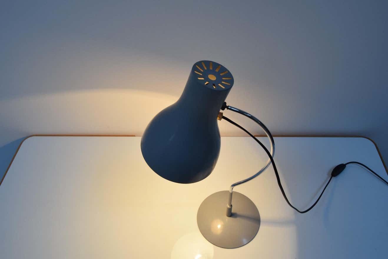 Mid Century Table Lamp Designed By Josef Hurka For Napako,1970's photo vinterior