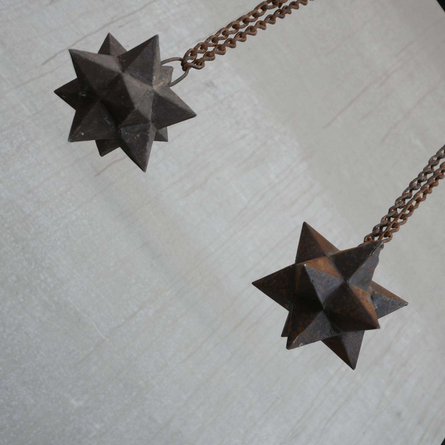 Antique French Cast Iron Geometric Etoile Star Curios photo Home Decor