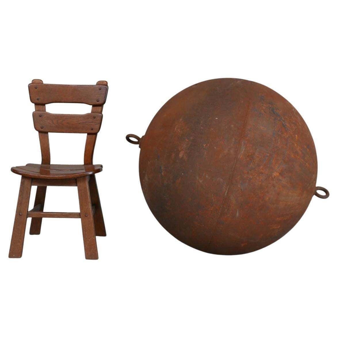 photo furniture Huge Unusual Metal Ball Buoy Curio