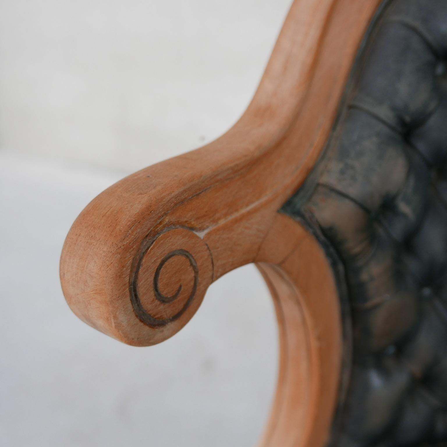 Pair Of Antique Captain's Swivel Office Chairs 2 photo buy