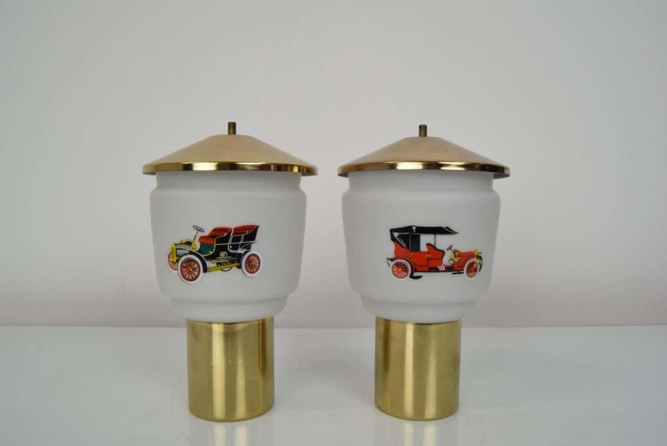 Mid Century Set Of Two Table Lamps,By Kamenicky Senov,1970's. photo for sale