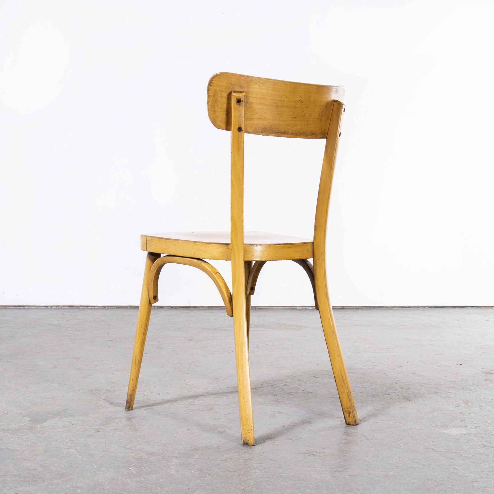 1950’s Baumann Bentwood Saddle Back Dining Chair – Honey – Set Of Four photo vintage