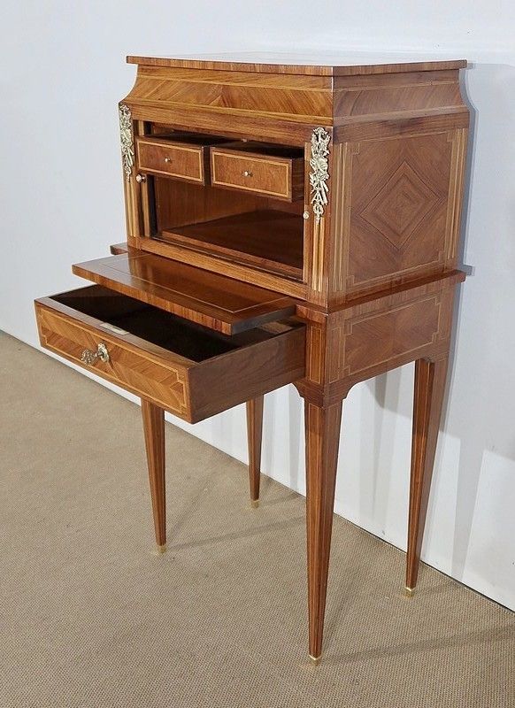 Small Cabinet In Marquetry Of Various Woods, Louis XVI Style – 1900 photo 3553.5