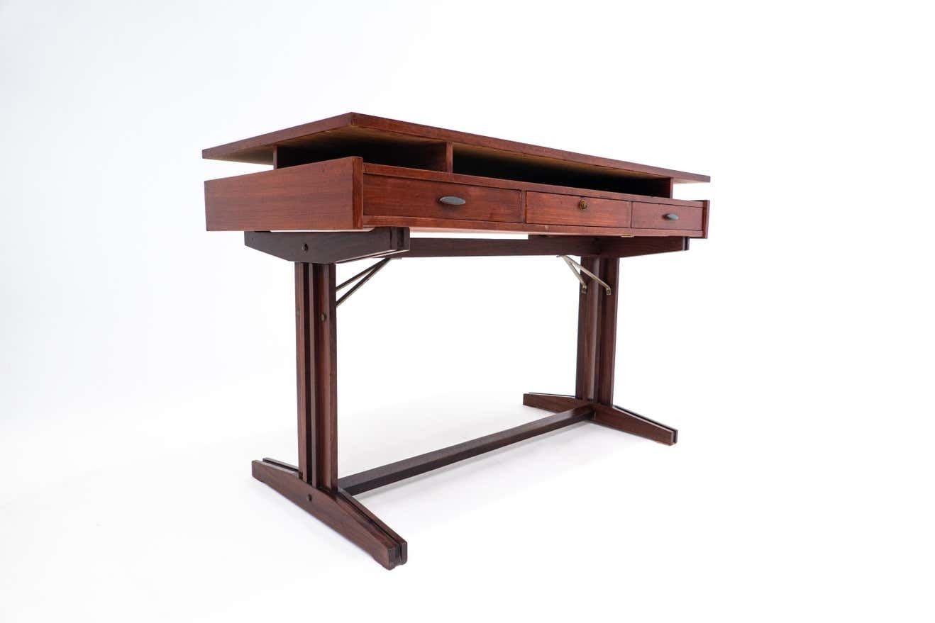 Mid Century Modern Wooden Desk, Italy, 1960s photo furniture