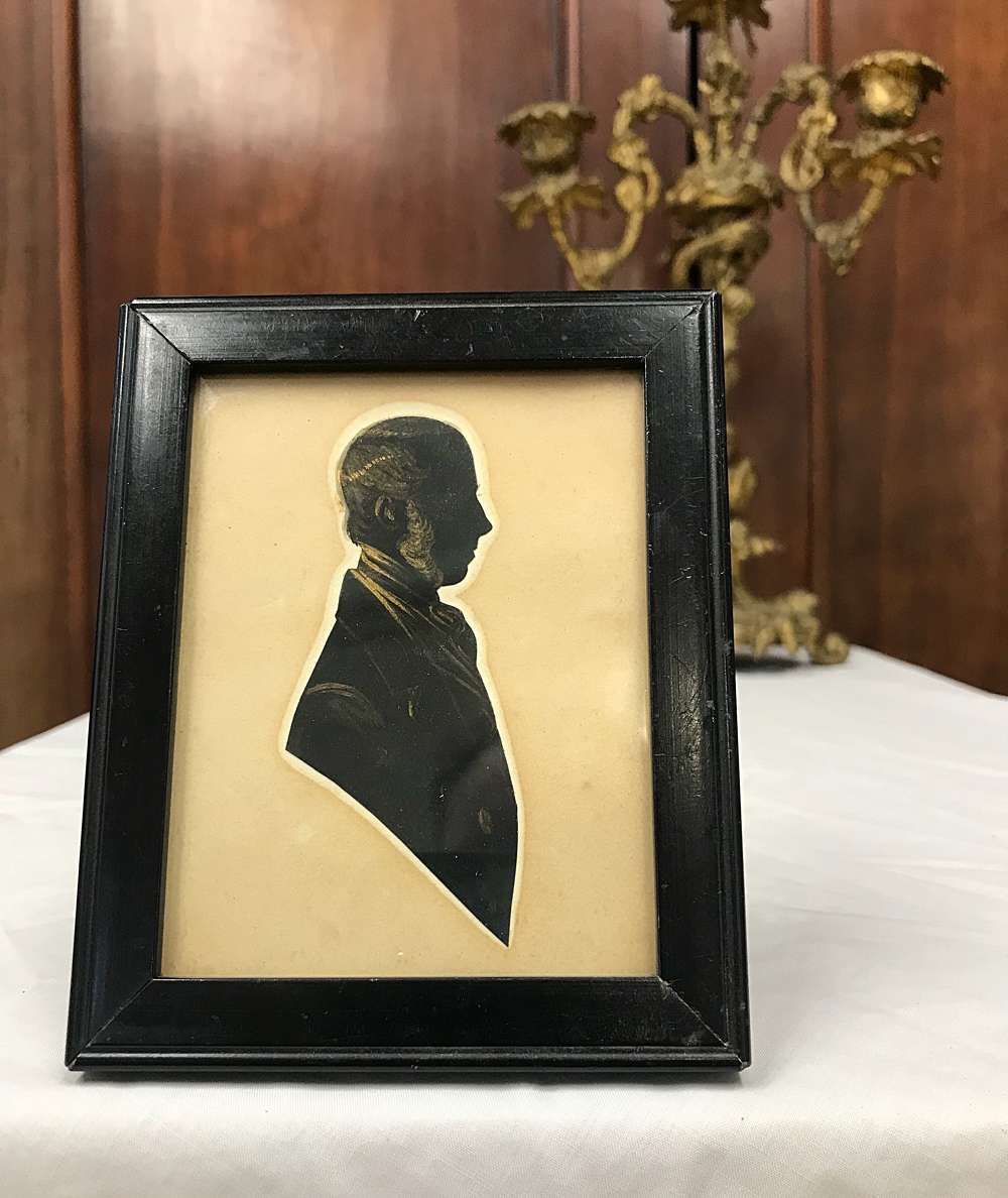 Portrait Miniature Silhouette Of George Stephenson photo furniture