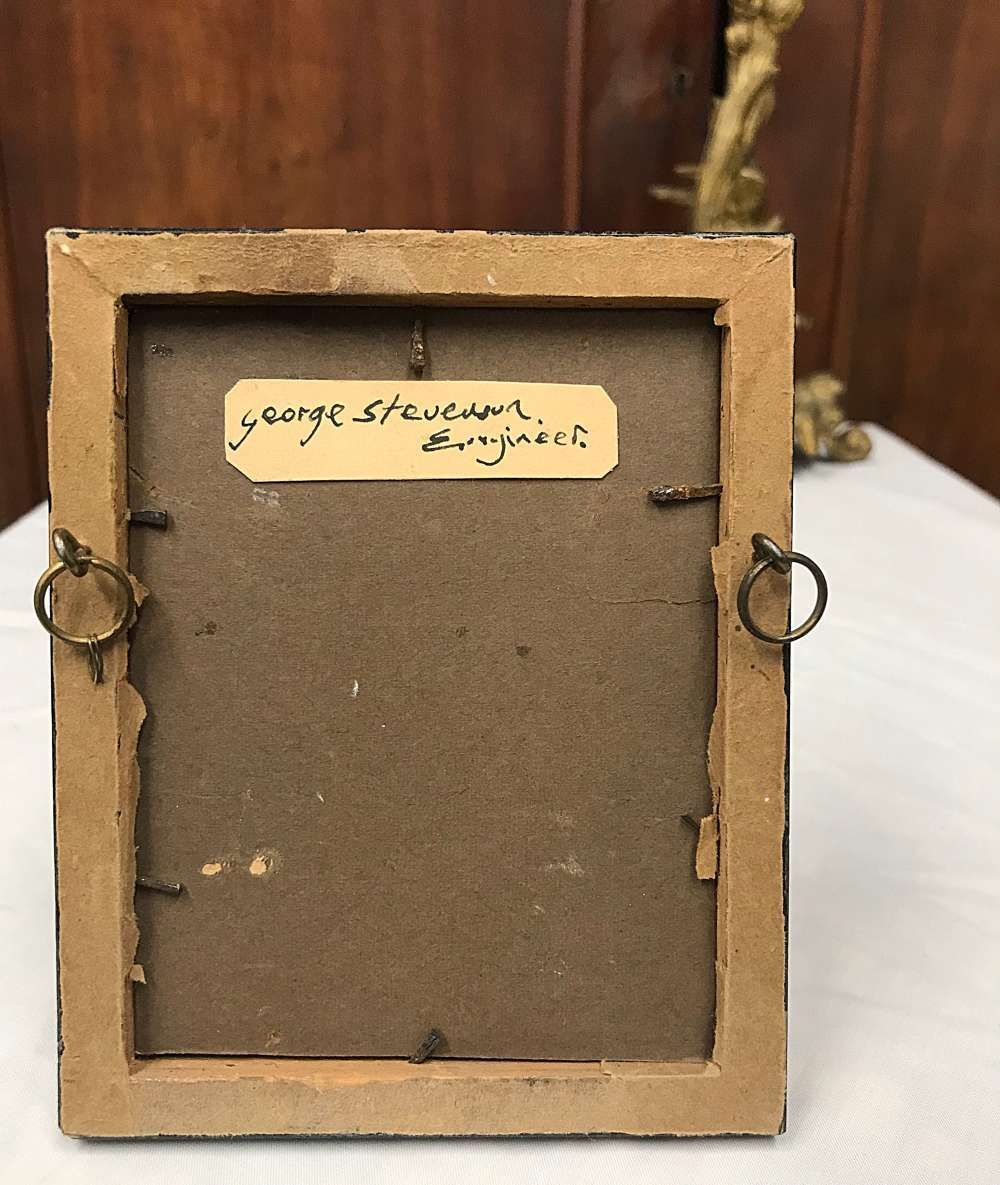 Portrait Miniature Silhouette Of George Stephenson photo for sale
