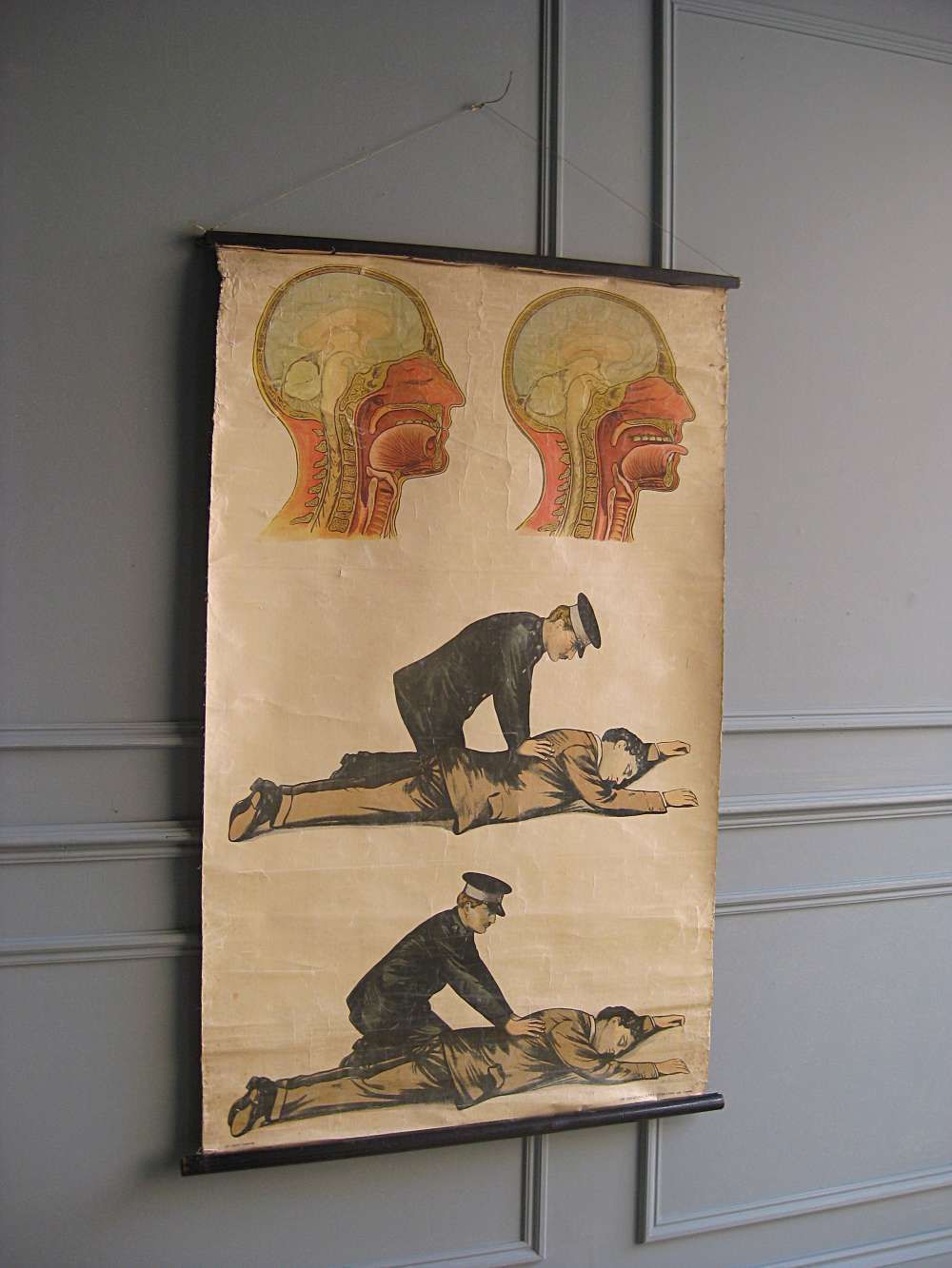 Early 20th Century Medical Resuscitation Poster photo for sale