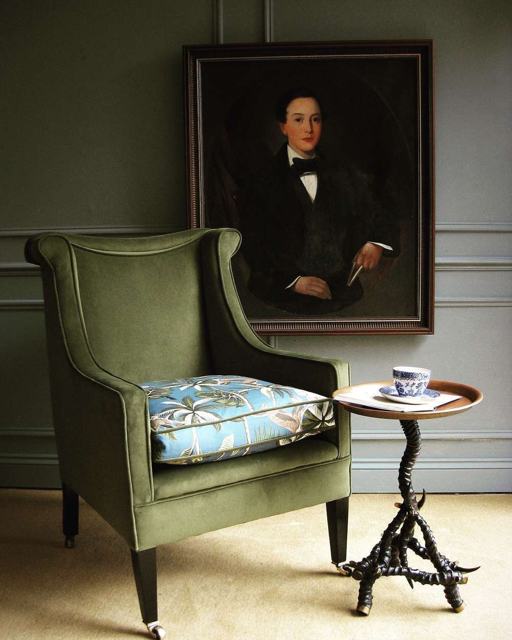 Large Portrait Of A Young Victorian Chap photo for sale