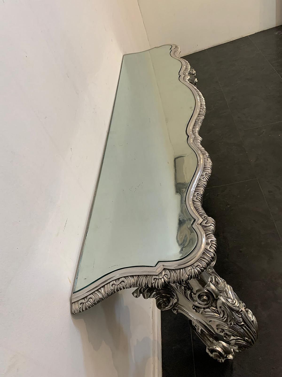 Eclectic Metal Console Table Designed By Piero Figura For Atena, 80s photo buy