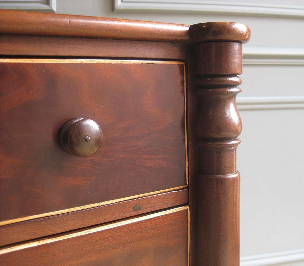 Petite Mahogany Chest Of Drawers photo vintage