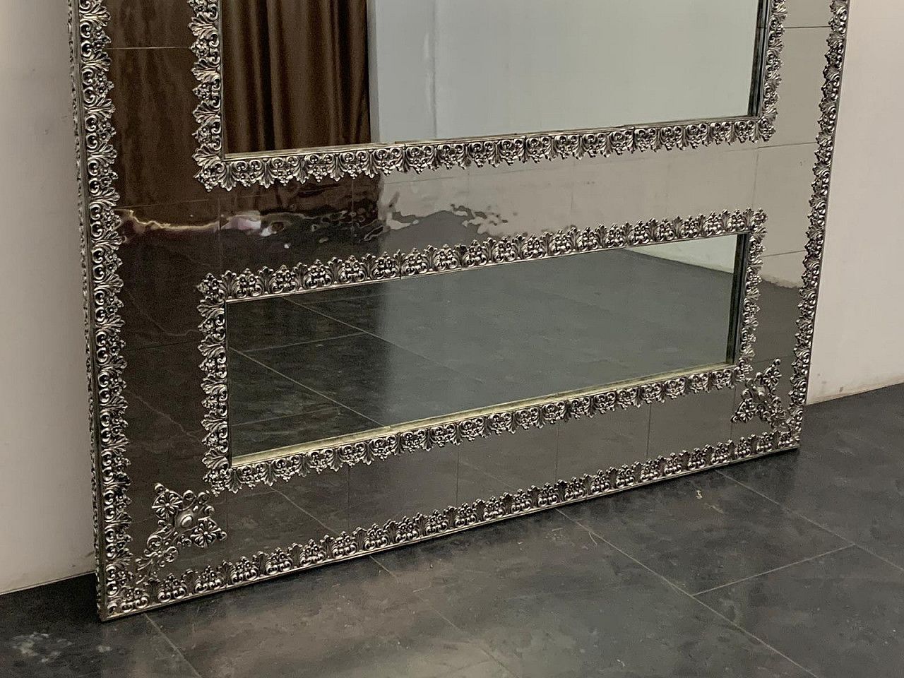 Large Metal Mirror By Piero Figure For Athena, 1980s photo 18811.52