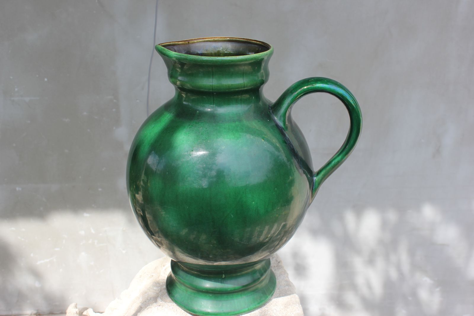 Large Ceramic Green Vase Holiday Gift Rustic Style Handmade Pottery Farmhouse Decor Anniversary Gift Flower
