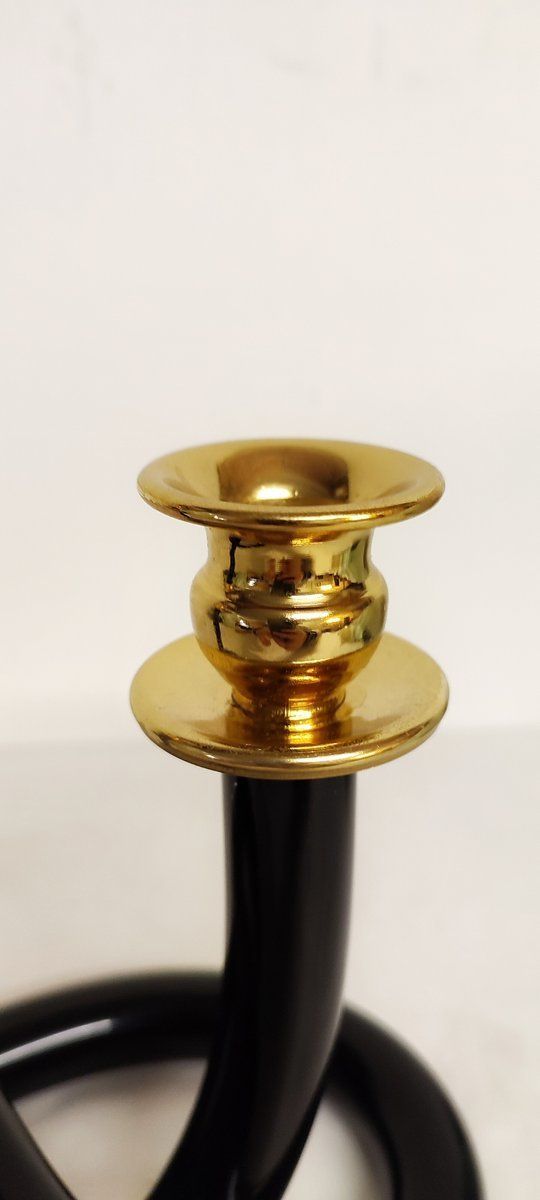 American Candle Holder By Dorothy Thorpe For Black Tender, 1960s photo vintage