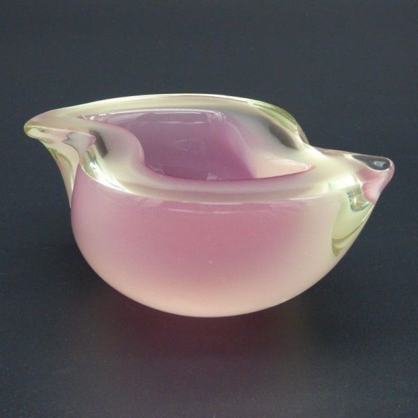 Murano Glass Ashtray By Archimede Seguso In Pink. 1950   1959 photo furniture