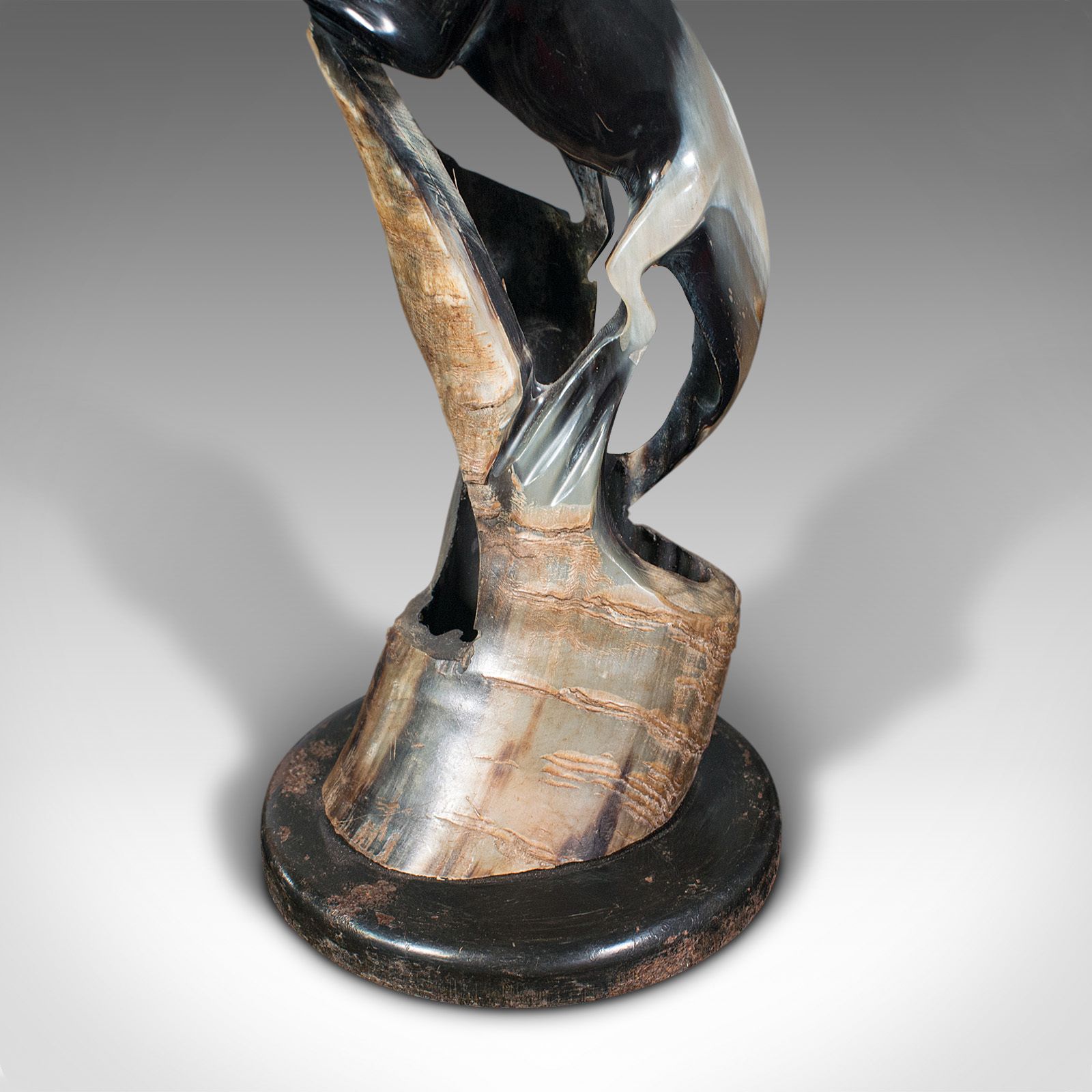 Vintage Carved Horn Figure, Chinese, Decorative, Lizard Ornament, 1940 photo furniture