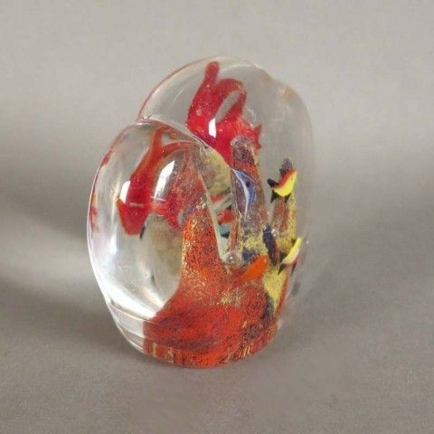 Murano Glass Paperweight Aquarium 1950   1959 photo Home Decor