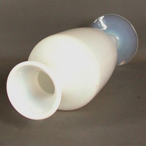 Glass Vase. Opal Glass. Vannes. France. 1940   1950 photo furniture