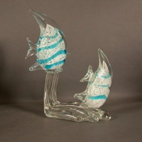 Murano Centerpiece Angelfish. Archimede Seguso. Italy. 1960   19 photo 3545.0