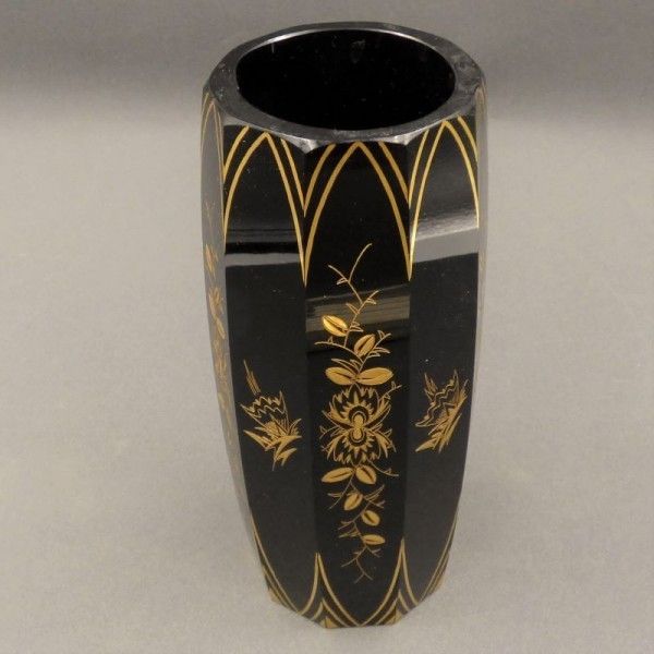 Art Nouveau Glass Vase By Moser Karlsbad. 1900   1920 photo Home Decor