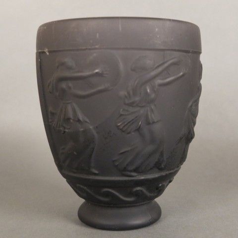 Art Nouveau Relief Glass Vase By Georges De Feure. France 1910