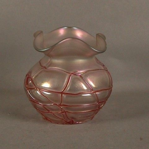 Art Nouveau. Glass Vase. Palme Koenig. 1900   1920 photo for sale