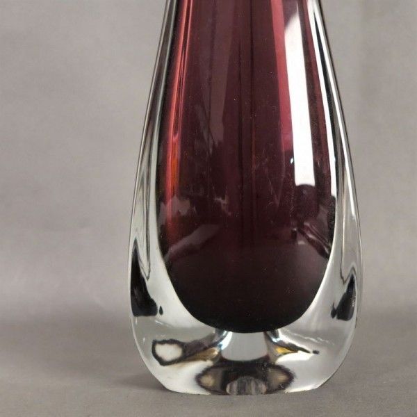 Big Purple Murano Glass Vase. 1950   1959 photo 348.0
