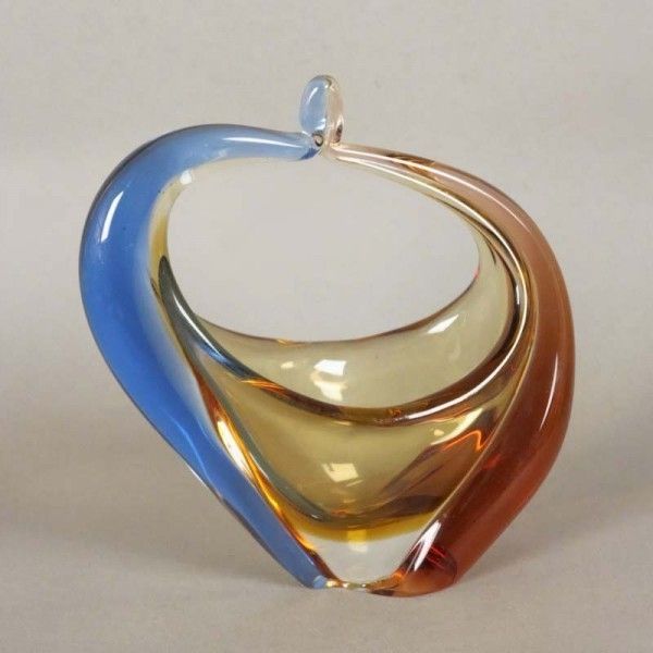Bowl De Cristal Bohemia De Hana Machovska Para Mstisov Glassworks. 1950 1959 photo furniture
