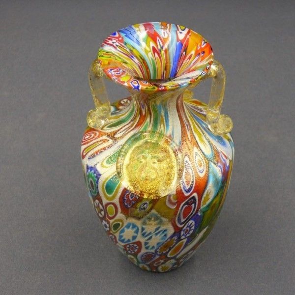 Murano Vase Millefiori By Gambaro And Poggi  Made In Italy photo Home Decor