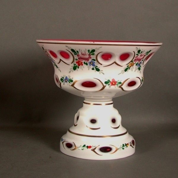 Crystalex. Glass Vase. Czechoslovakia. 1950   1960