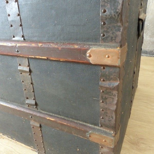 436.0 Antique Chest   Trunk By Georg Theodor Zipf Freiburg. 1880   1900 photo