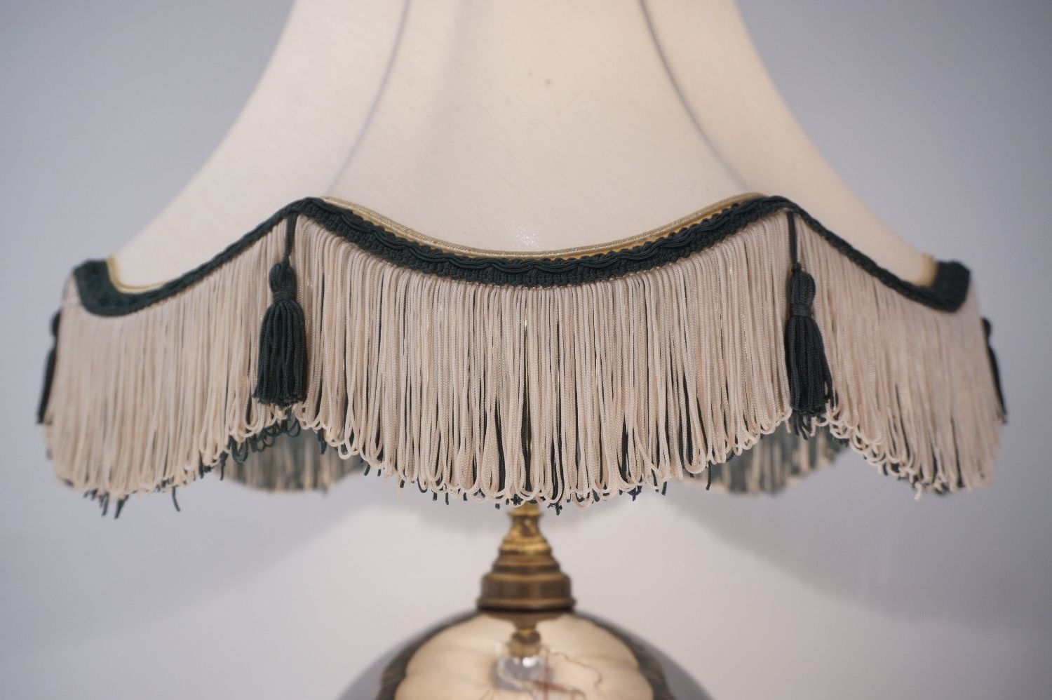 photo buy Mercury Glass Antique Table Lamp, Galleon & Ship, Handblown, 1920`s Ca, English, Rewired