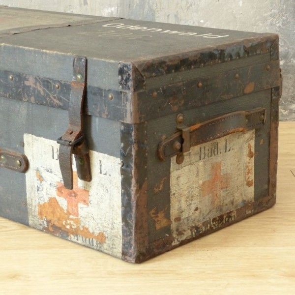 Antique Medicine Chest From Ww1 From The German Red Cross. 1914   1918 photo for sale