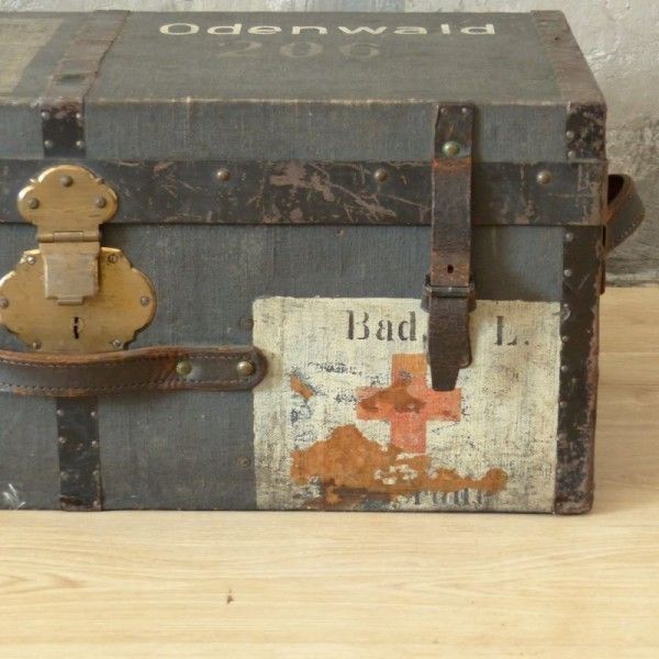 Antique Medicine Chest From Ww1 From The German Red Cross. 1914   1918 photo Furniture