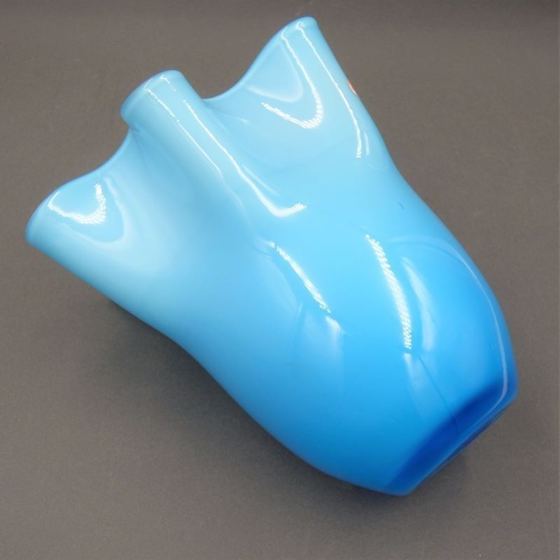 Glass Pleated Vase By Anker Iversen. Denmark 1960   1970 photo buy