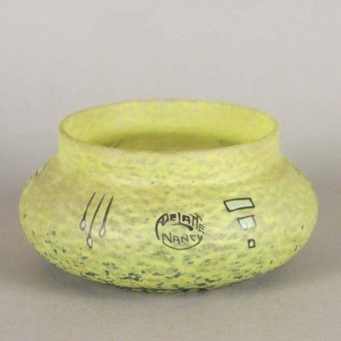 Art Nouveau Glass Bowl By Delatte Nancy. 1900   1920